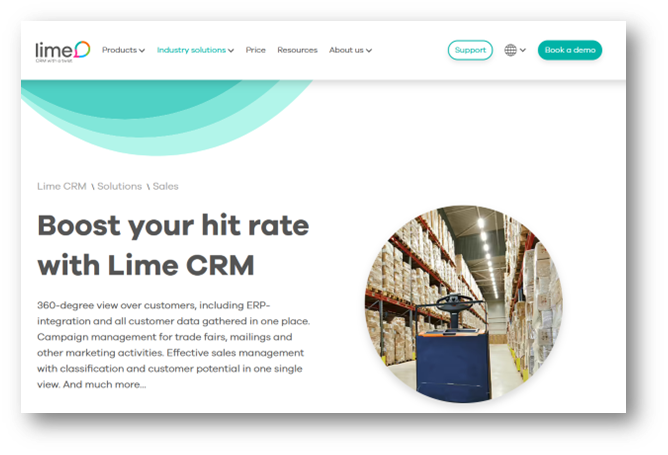 cavvisit Integration to Lime CRM